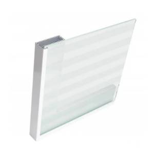 Rama din aluminiu, 800X400mm, pentru sticla maxim 4mm, profil 645 Alb