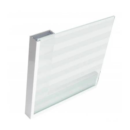 Rama din aluminiu, 800X400mm, pentru sticla maxim 4mm, profil 645 Alb