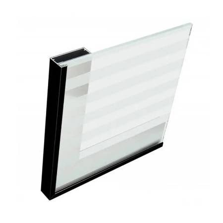 Rama din aluminiu, 2000X400mm, pentru sticla maxim 4mm, profil 645 Negru