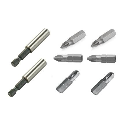 Set 2 adaptor magnetic, biti 2 x PZ1, 2 x PZ2, 2 x PZ3
