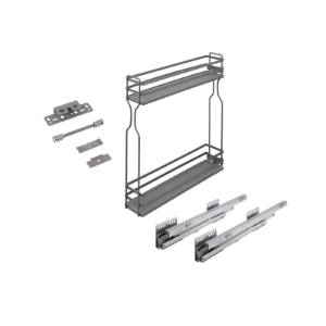 Cos Jolly pentru corp 200mm, glisiera ascunsa, separatoare sticle, gri antracit, Strong