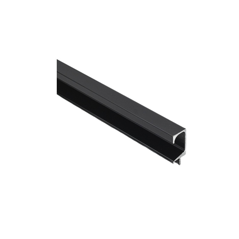 Profil maner G cu bradut (frezare) negru 3m