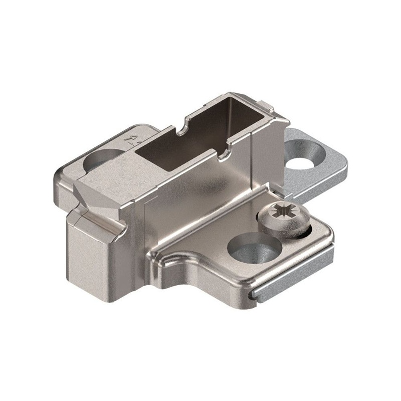 Placuta montaj balama Blum CLIP, in cruce, inaltare 9mm, reglaj pe inaltime