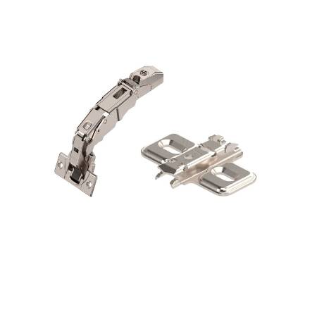 Balama clip-top aplicata, 155 grade, blumotion, placuta in cruce, Blum