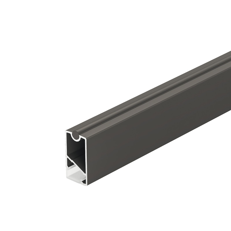 Bara haine Dresscode, cu profil led, banda silicon antizgariere, Antracit, RAL 7022, 1.2 metri, Hafele