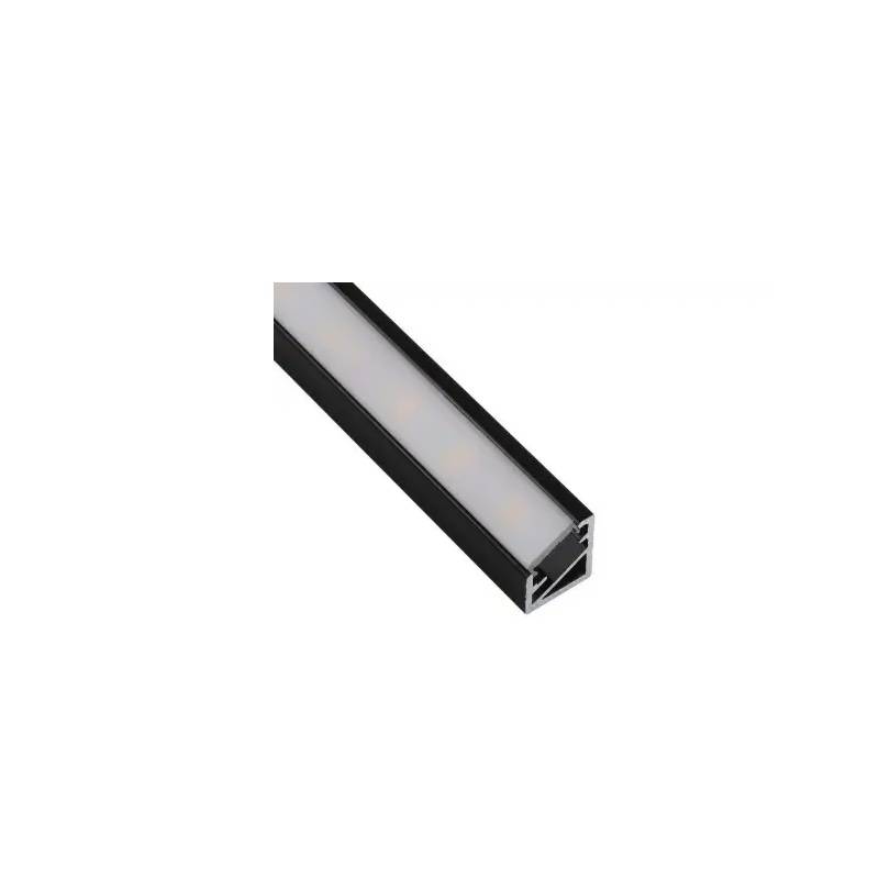 Profil banda LED, TRI-LINE MINI, finisaj negru, 3 metri pentru casa si proiecte eficiente
