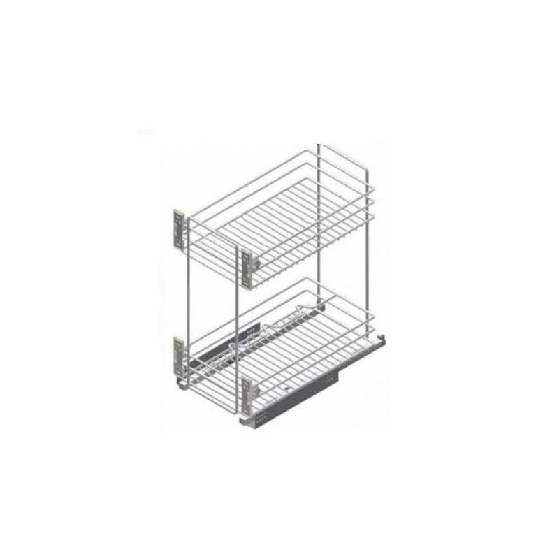 Cos jolly, extractie partiala,corp 300 mm, glisiera Blum, Inoxa pentru casa si proiecte eficiente