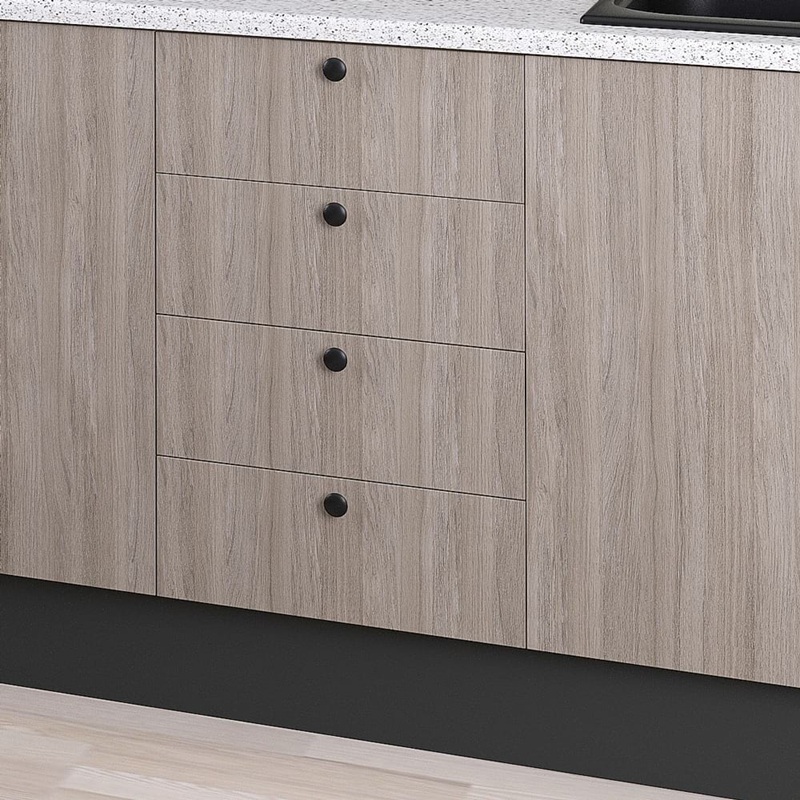 Plinta PVC pentru bucatarie, H 120mm, folie neagra, 4 metri (debitare maxim 3 metri) 3