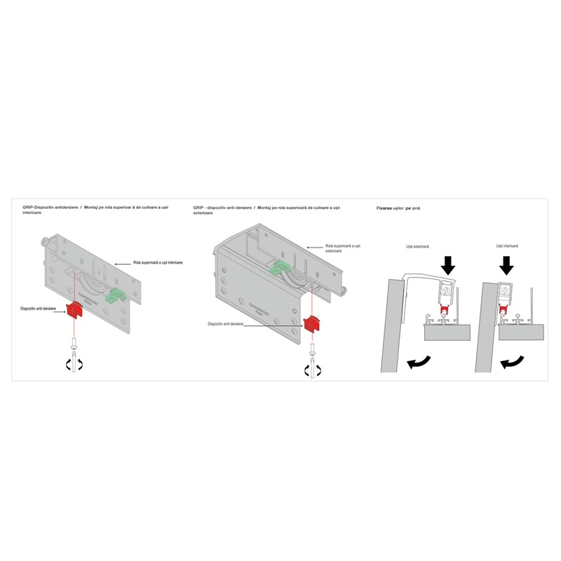 Mecanism dressing, usa exterioara, 18-23mm, 70kg, Master, Hafele 2