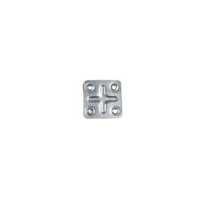 Placuta metalica 40X40, 4 gauri, set 50 buc