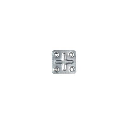 Placuta metalica 40X40, 4 gauri, set 50 buc