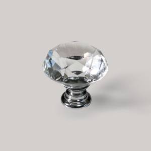 Buton mobilier, cristal, Glam