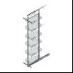 Coloana 6 cosuri, corp 300, amortizare, extractie totala, H 1850-2000, Starax