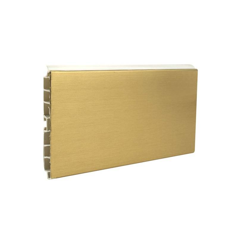 Hafele Plinta PVC pentru bucatarie, H 100mm, folie aurie, 4 metri (debitare maxim 3 metri)