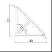 Inaltator, antistrop, pentru blat, folie aurie, neted, 4 metri (debitare maxim 3 metri) 4
