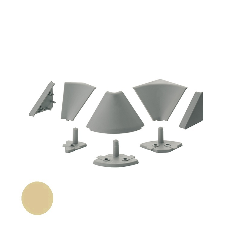 Accesorii inaltator PVC, 30x30, fildes (potrivit pentru finisaj auriu), Hafele