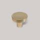 Buton mobilier rotund  1081, metalic, finisaj auriu periat