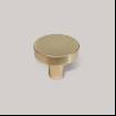 Buton mobilier rotund  1081, metalic, finisaj auriu periat