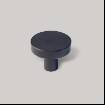 Buton mobilier rotund 1081, metalic, finisaj negru mat