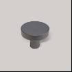 Buton mobilier rotund 1081, metalic, finisaj gri titan