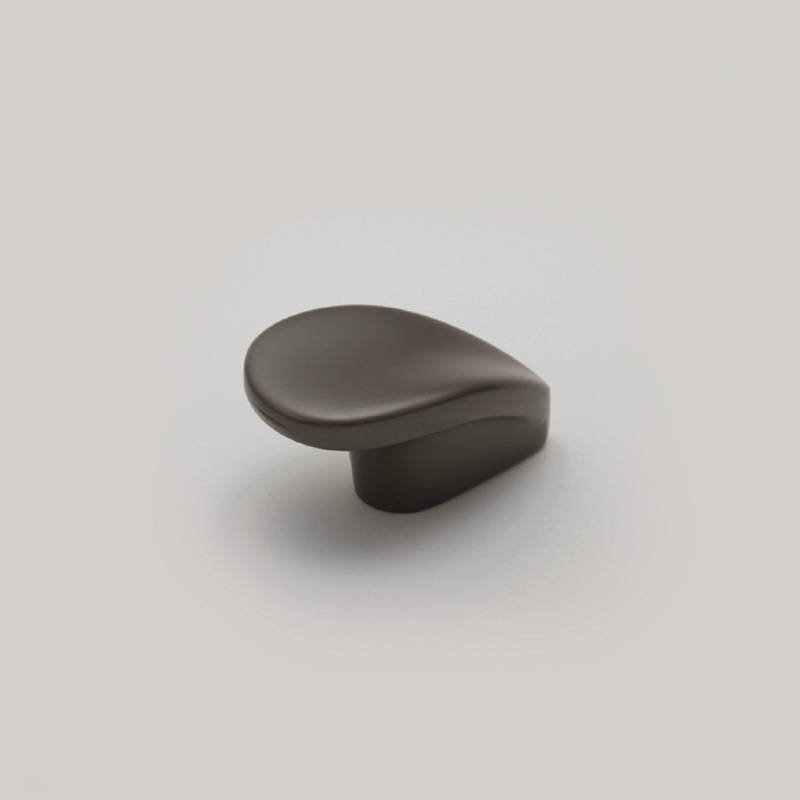 Buton mobilier lacrima 7789, metalic, finisaj gri titan pentru casa si proiecte eficiente