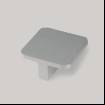 Buton mobilier patrat 718, 40x40, finisaj aluminiu
