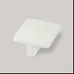 Buton mobilier patrat 718, 40x40, finisaj alb