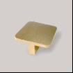 Buton mobilier patrat 718, 40x40, finisaj auriu