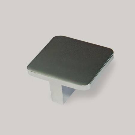 Buton mobilier patrat 718, 40x40, finisaj crom