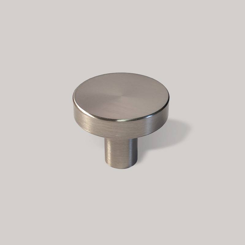 Buton mobilier rotund 1081, metalic, finisaj inox pentru casa si proiecte eficiente