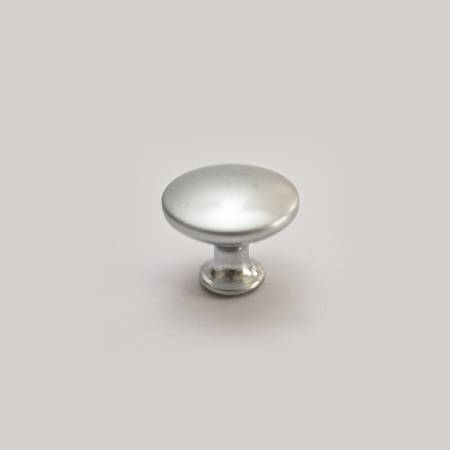 Buton mobilier rotund 315-26, FI 32, metalic, finisaj aluminiu