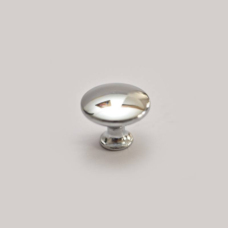Buton mobilier rotund 315-26, FI 32, metalic, finisaj crom pentru casa si proiecte eficiente