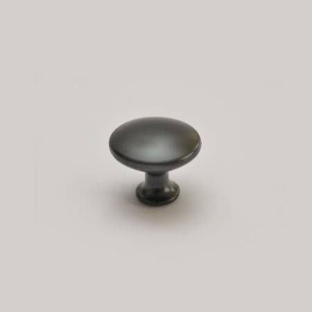 Buton mobilier rotund 315-26, FI 32, metalic, finisaj negru