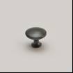 Buton mobilier rotund 315-26, FI 32, metalic, finisaj negru