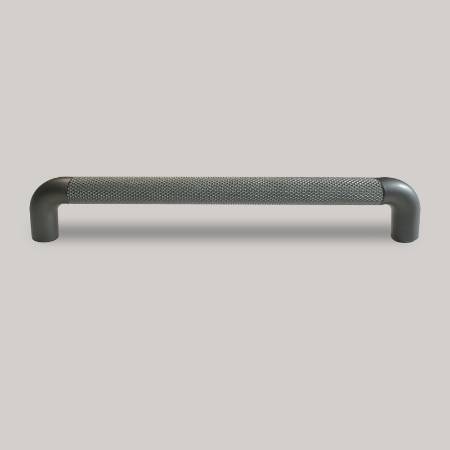 Maner mobilier Ergo, striat, 224 mm interaxa, finisaj gri