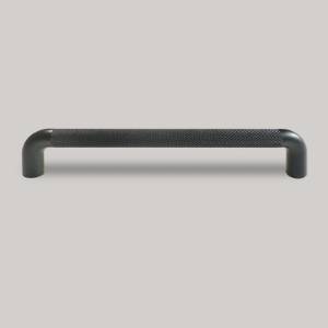 Maner mobilier Ergo, striat, 320 mm interaxa, finisaj negru