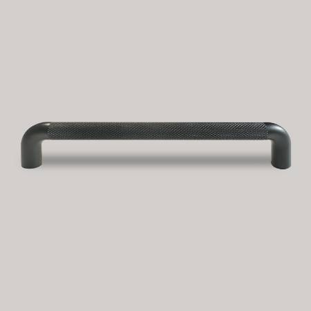 Maner mobilier Ergo, striat, 320 mm interaxa, finisaj negru