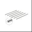 Bare de protectie pentru blat, 300mm, 13x7mm, inox, set 6 buc, Hafele