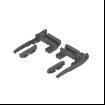 Opritor de polita pentru Tandem, set, gri-orion, Blum