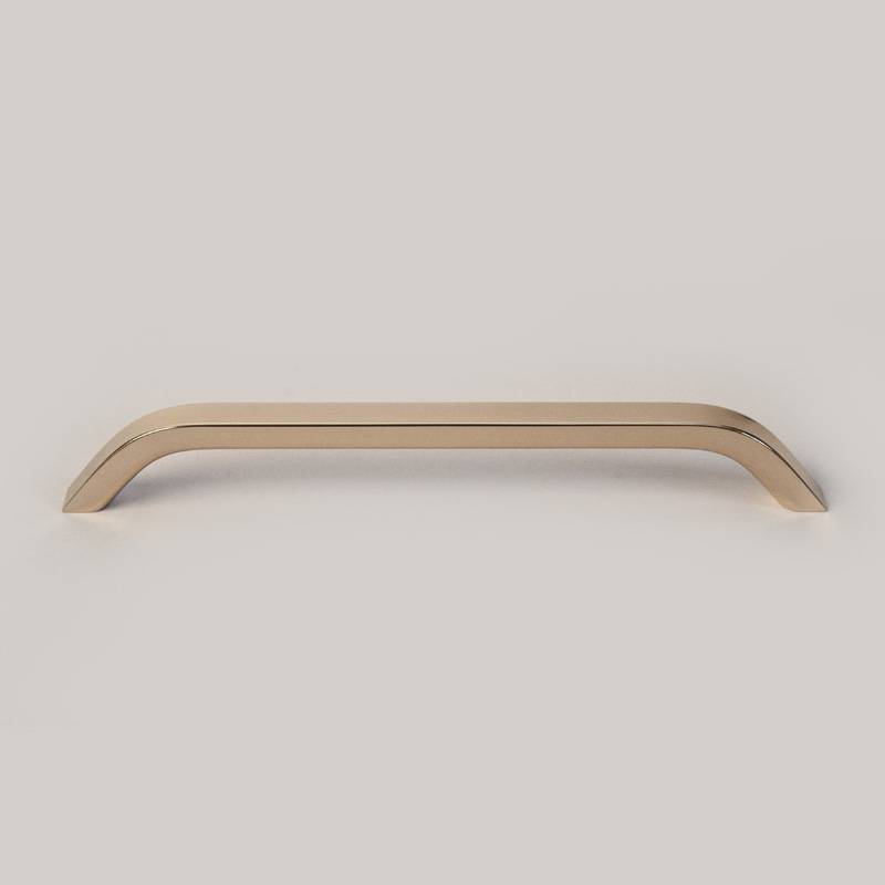 Maner mobilier arcada 6065, 160mm interaxa, metalic, finisaj auriu pentru casa si proiecte eficiente