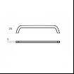 Maner mobilier arcada 6065, 224mm interaxa, metalic, finisaj crom 2