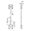 Sistem de ranforsare pentru usi 2170 mm Hafele (2)