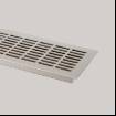 Grila de aerisire eco din aluminiu, 480 x 60, finisaj alb mat