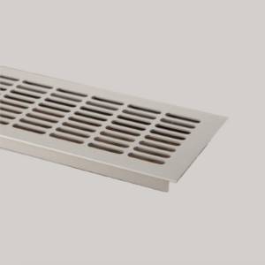 Grila de aerisire eco din aluminiu, 480 x 80mm, finisaj alb mat