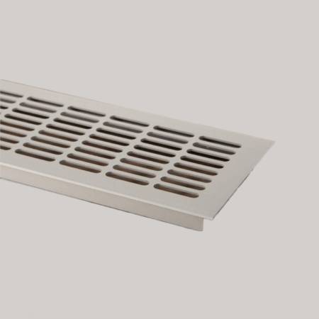 Grila de aerisire eco din aluminiu, 480 x 80mm, finisaj alb mat