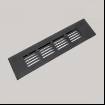 Grila de aerisire eco din aluminiu, 480 x 80, finisaj negru mat