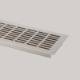 Grila de aerisire eco din aluminiu, 800 x 80mm, finisaj alb mat