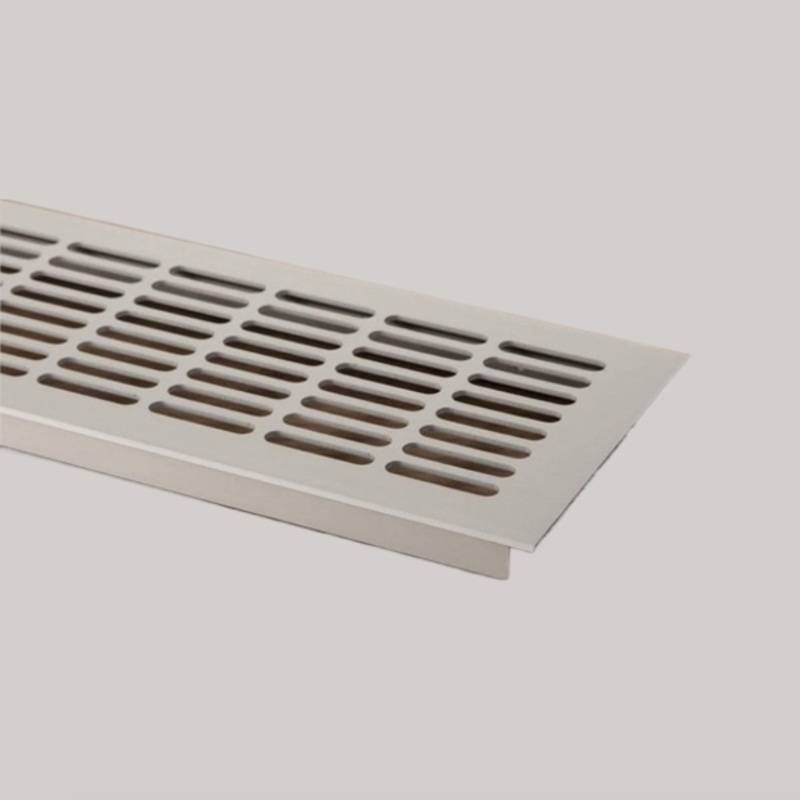Grila de aerisire eco din aluminiu, 800 x 80mm, finisaj alb mat pentru casa si proiecte eficiente