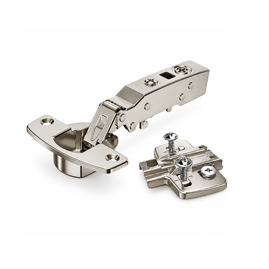 Balama Hettich Sensys 110 grade aplicata, Clip-On, amortizare, placuta 3D
