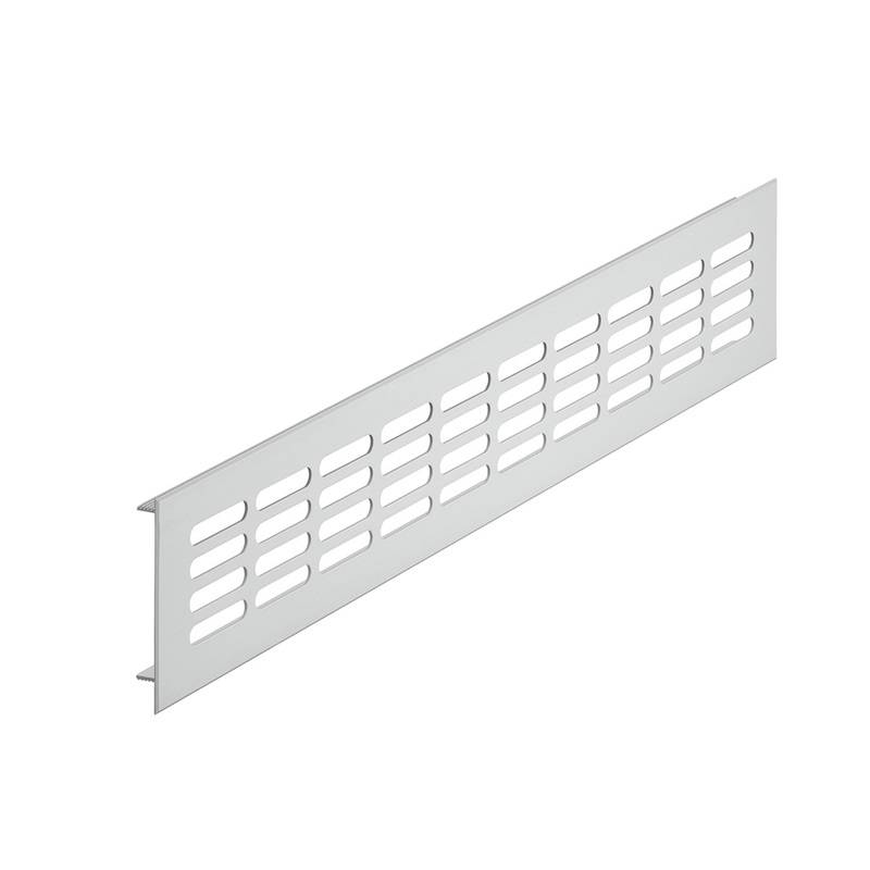 Grila aerisire, 500x60mm, aluminiu, gri, Hafele pentru casa si proiecte eficiente